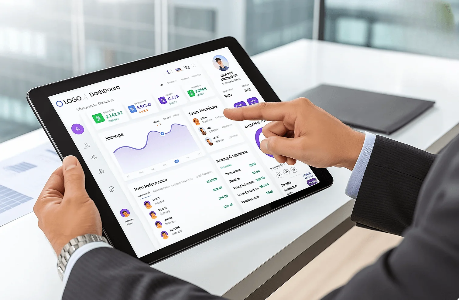 MLM software dashboard