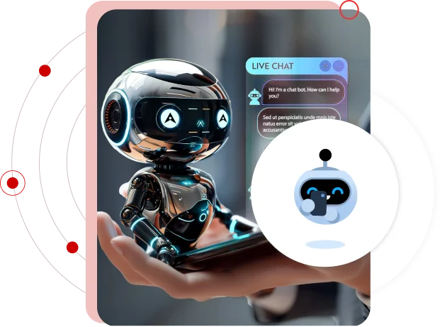 AI-powered chatbot automating customer conversations across channels
