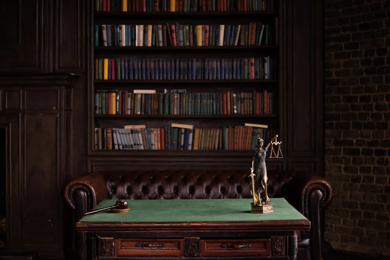 Legal research with law books and digital case data