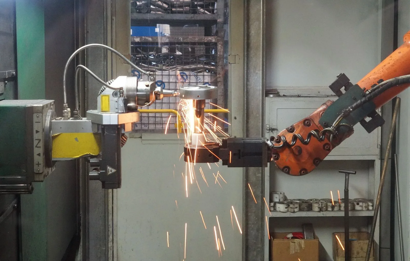 Smart factory robotics line powered by AI-driven manufacturing technology
